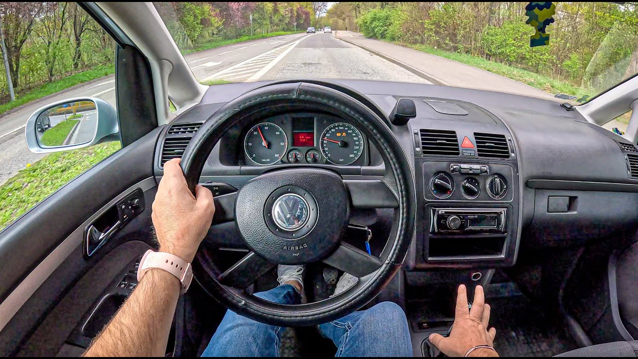 2005 Volkswagen Touran I [1.9 TDI 105hp]|0-100| POV Test Drive #2034 Joe Black