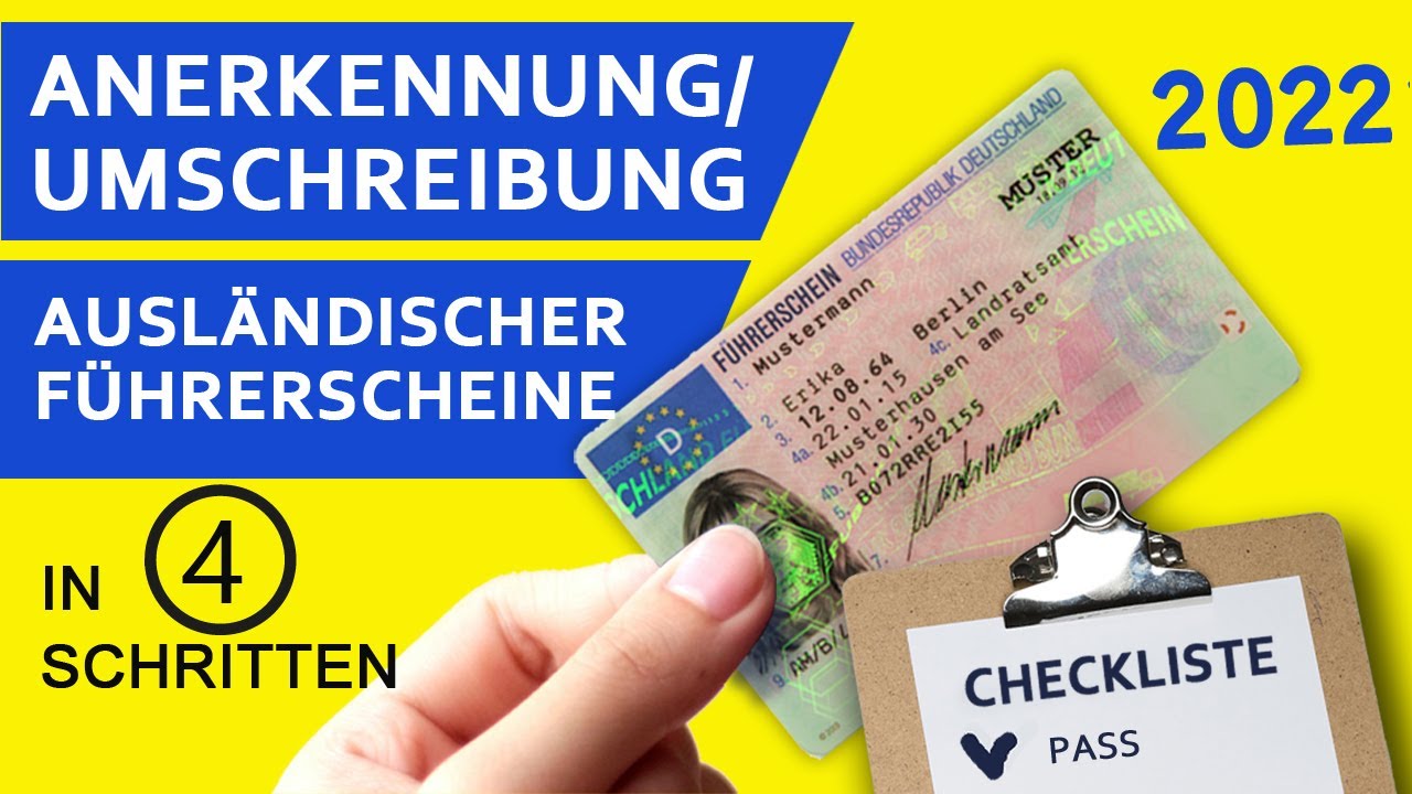 Ausländischer Führerschein in Deutschland. Anerkennung/ Umschreibung ausländischer Führerscheine.