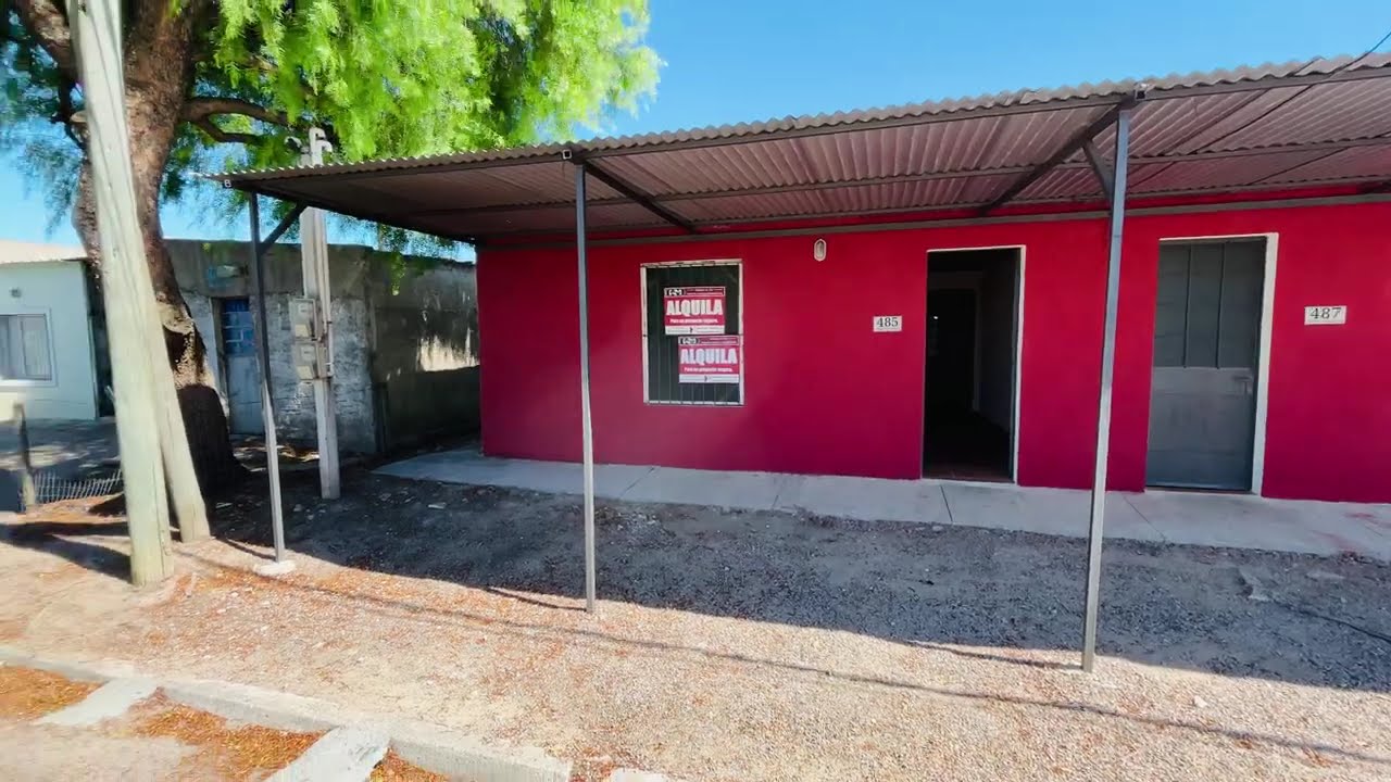 Casa 2 dormitorio patio cerrado en parque Trinidad Flores URUGUAY @Inmobiliaria Menyou #alquilercasa