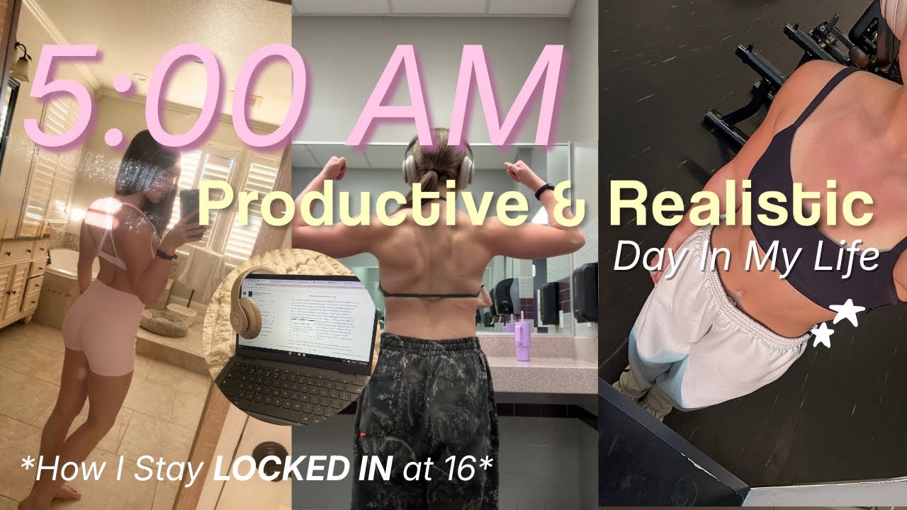 5AM Productive Day in My Life at 16 | How I stay LOCKED IN