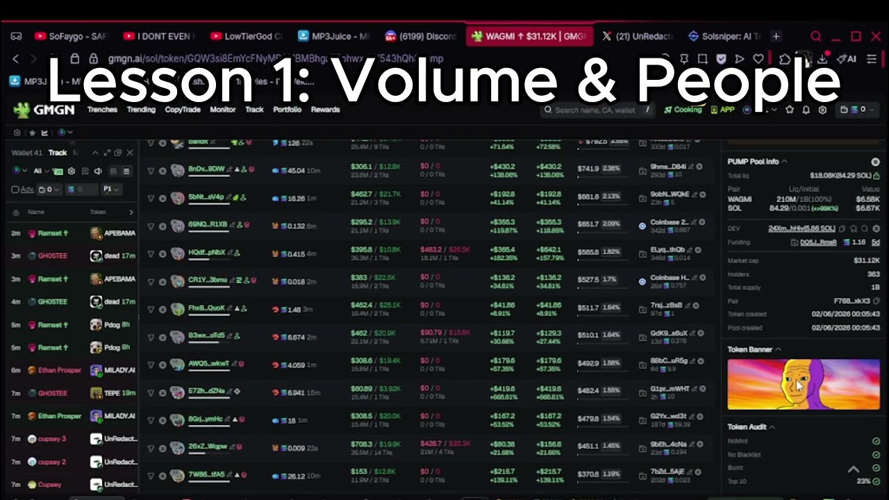 Make Profit With VOLUME Trading memecoins