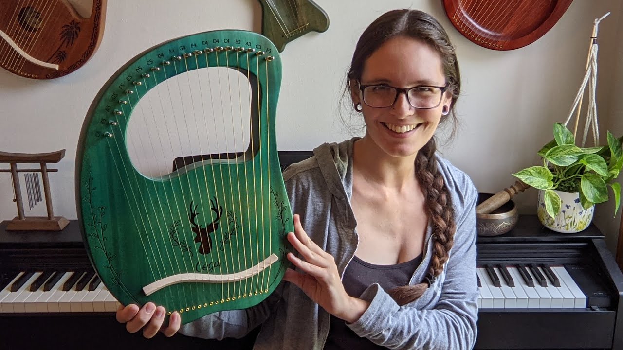 Распаковка Cega 19 String Hollowbody Lyre с Amazon