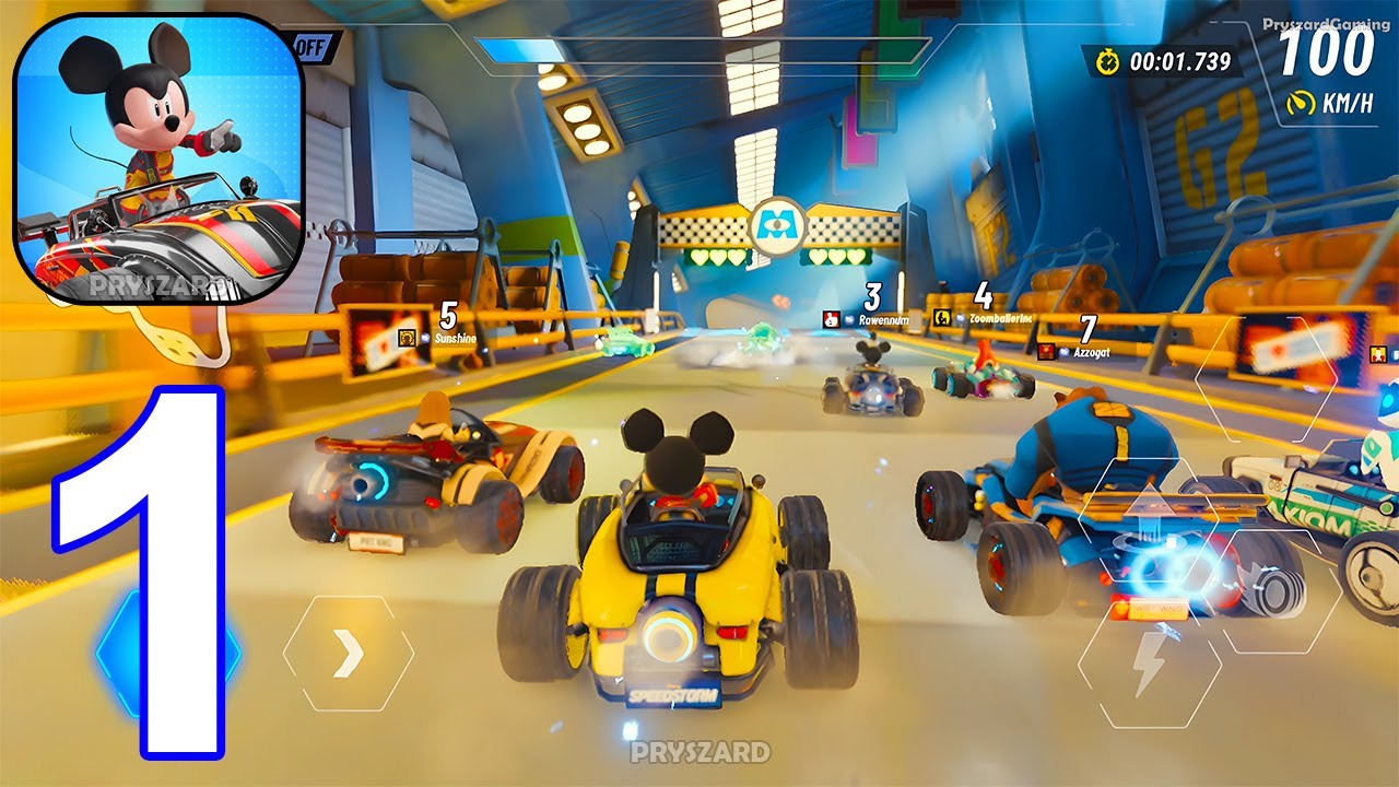 Disney Speedstorm - Gameplay Walkthrough Part 1 Tutorial, Global Launch (iOS, Android)