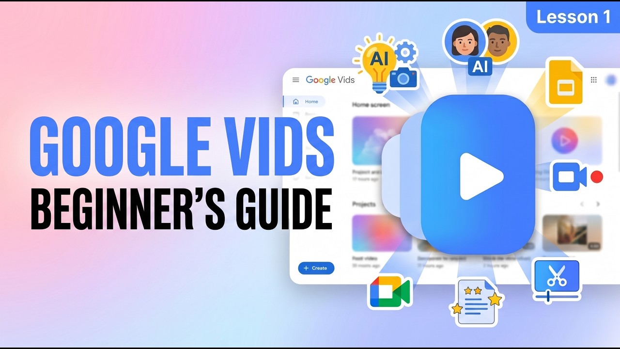 Учебник по Google Vids для начинающих (Урок 1) | Начало работы и обзор интерфейса