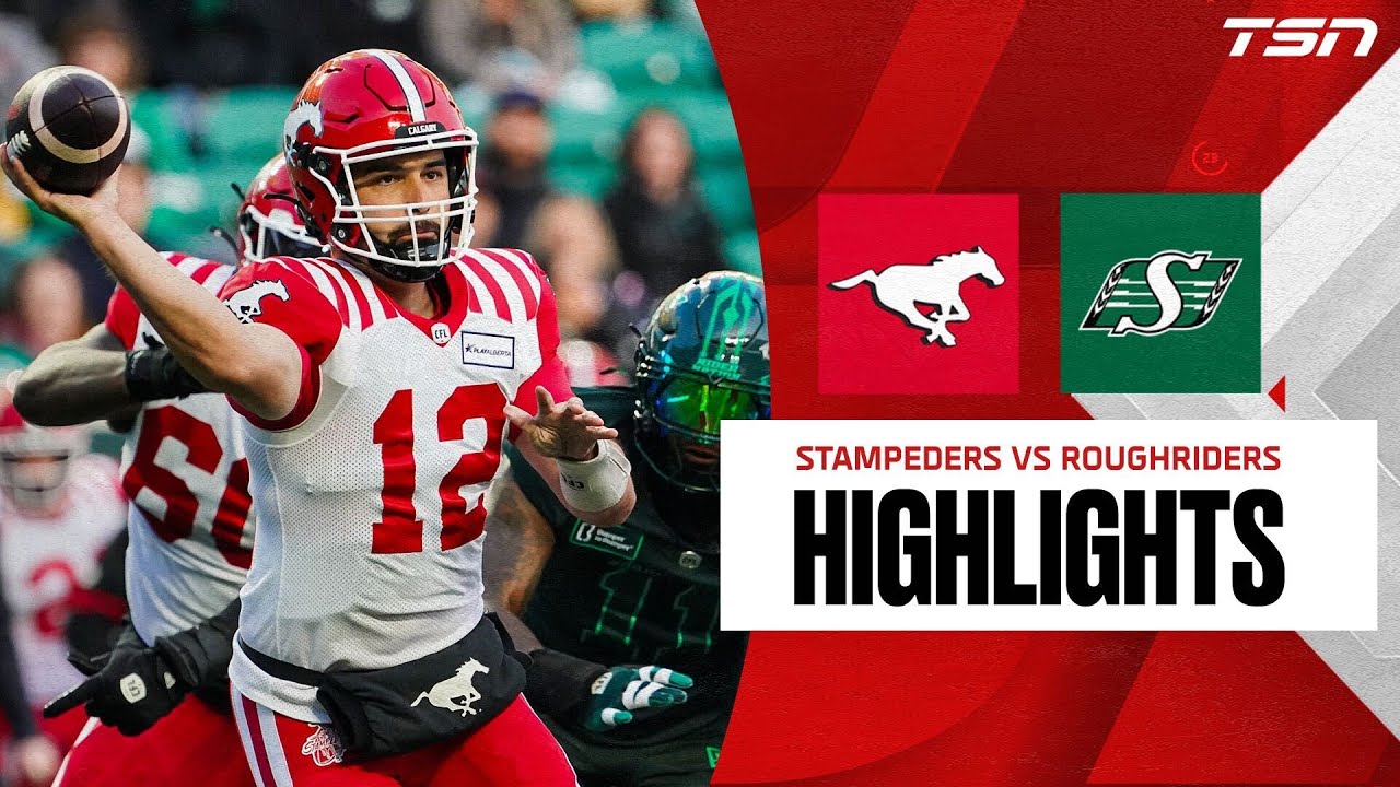 CFL WEEK 21: Calgary Stampeders vs. Saskatchewan Roughriders FULL HIGHLIGHTS