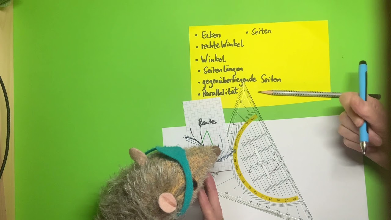 Raute zeichnen mit Ratte Hein