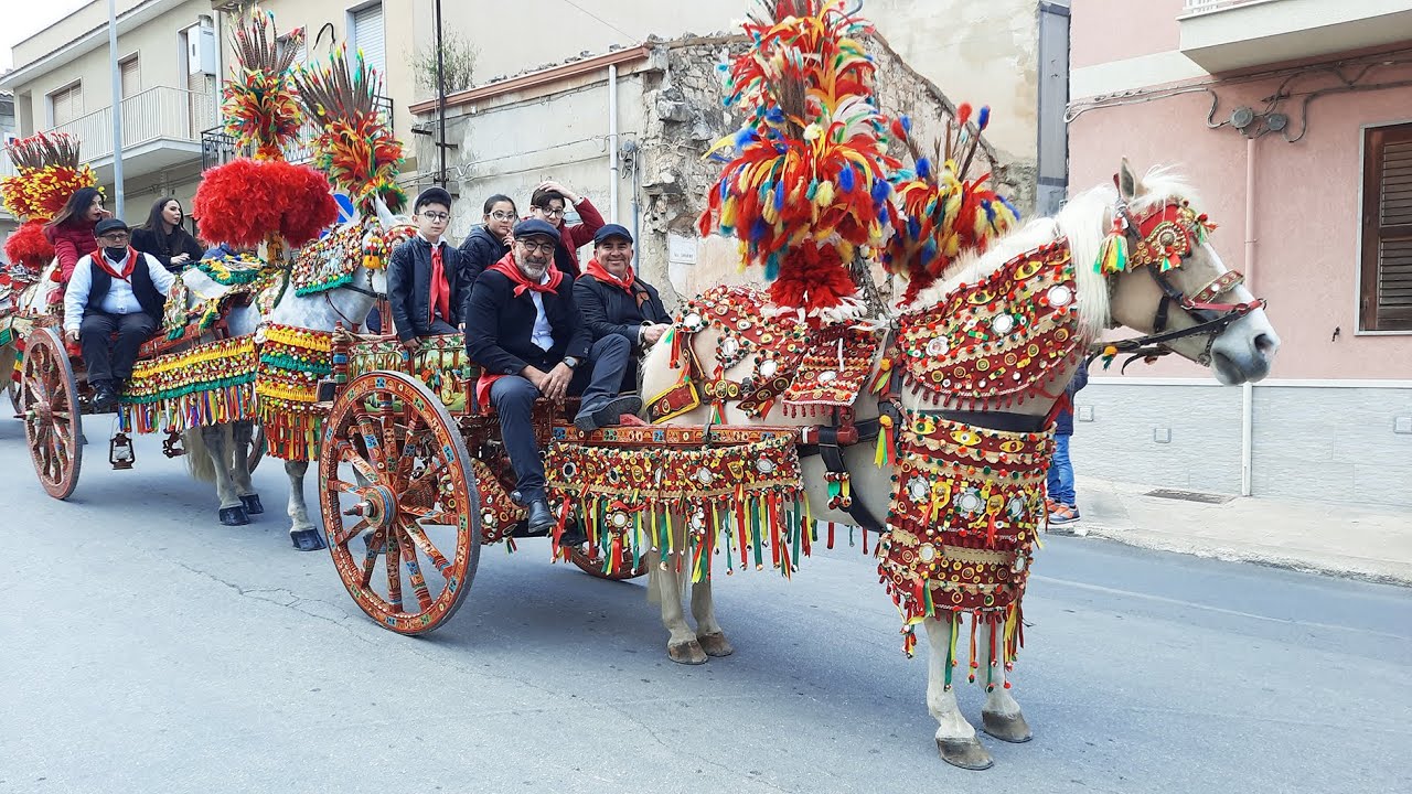 Sfilata dei carretti siciliani in onore del santo Protettore San Giuseppe 2023