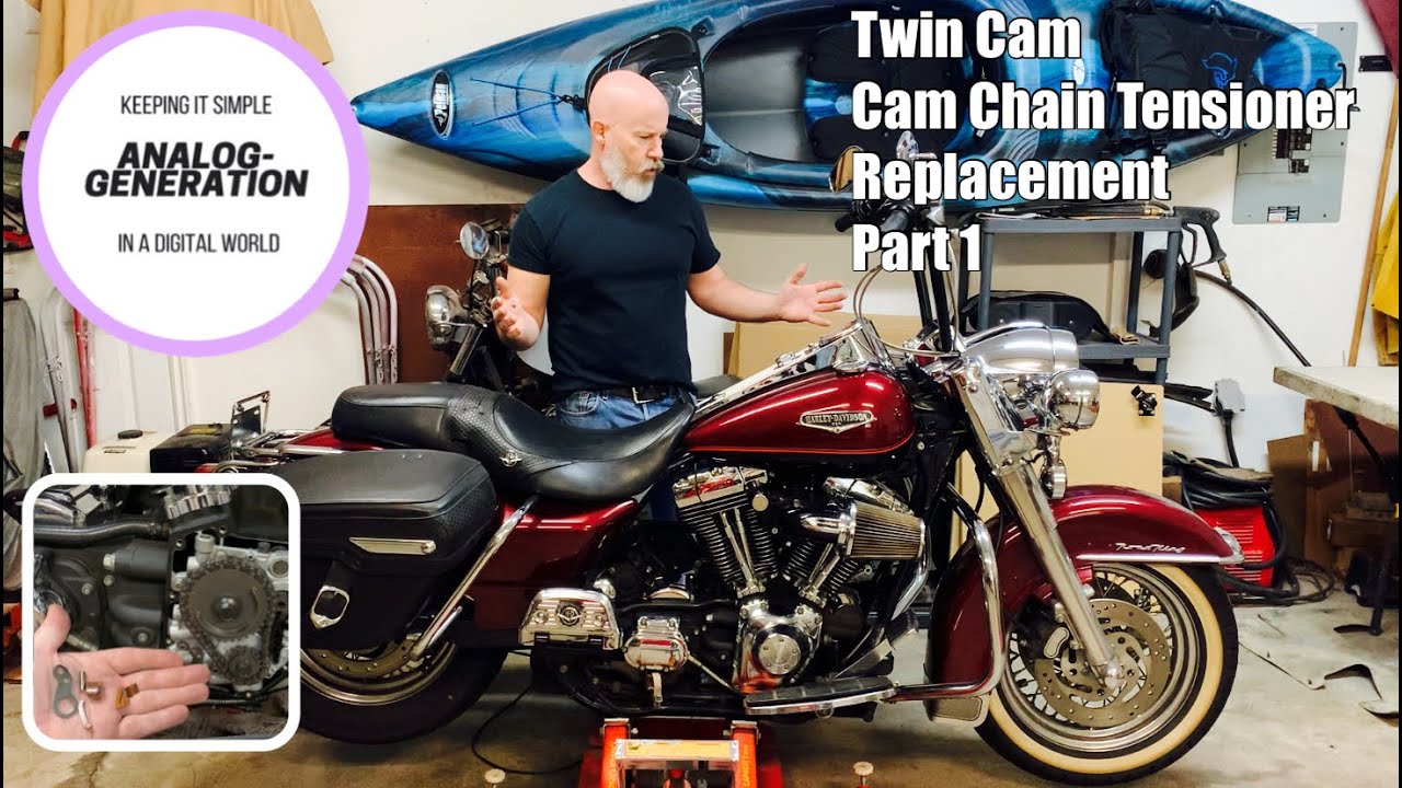 Замена натяжителя цепи кулачкового механизма Harley Twin Cam, часть 1