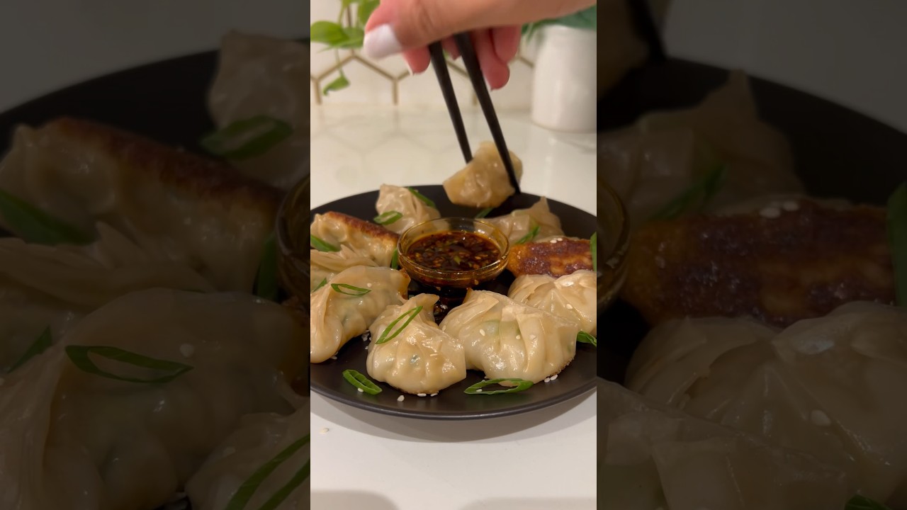 Pan Fried Chicken Dumplings (Potstickers)
