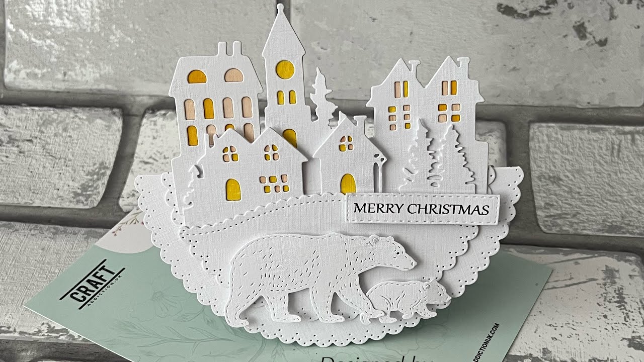 Легко.. Красивая рождественская рокерская открытка # craftaddictionuk# код купона .. Susan5