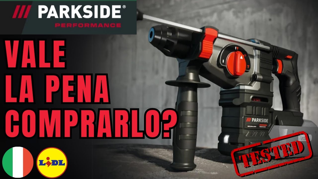 MARTELLO DEMOLITORE RICARICABILE 20 V Parkside PKHAP B2 ITALIA ITALIANO LIDL