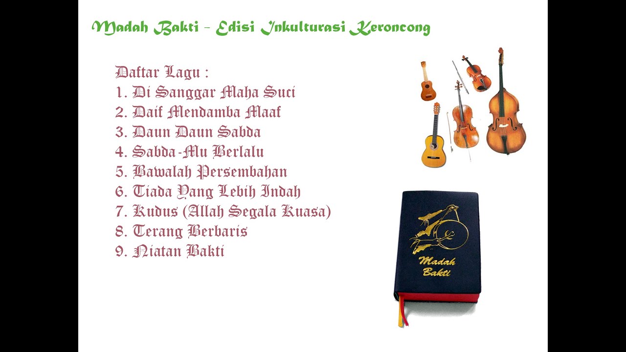 Madah Bakti - Edisi Inkulturasi Keroncong