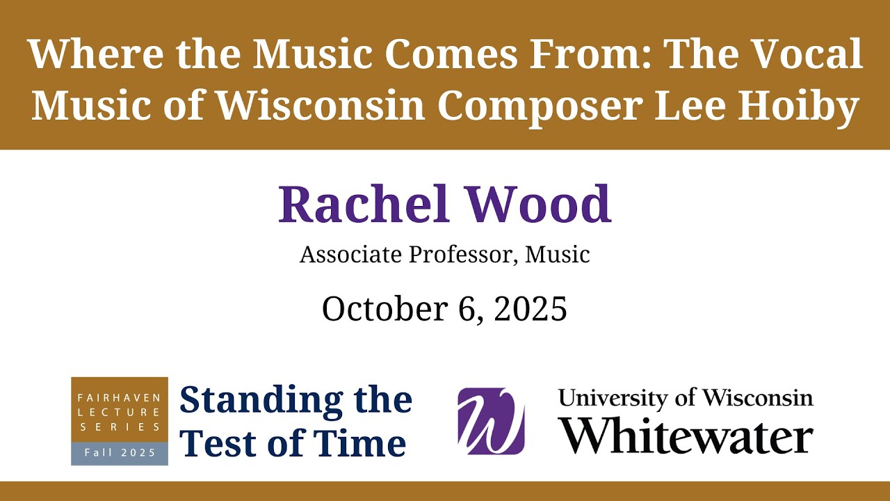 Where the Music Comes From: The Vocal Music of Wisconsin Composer Lee Hoiby