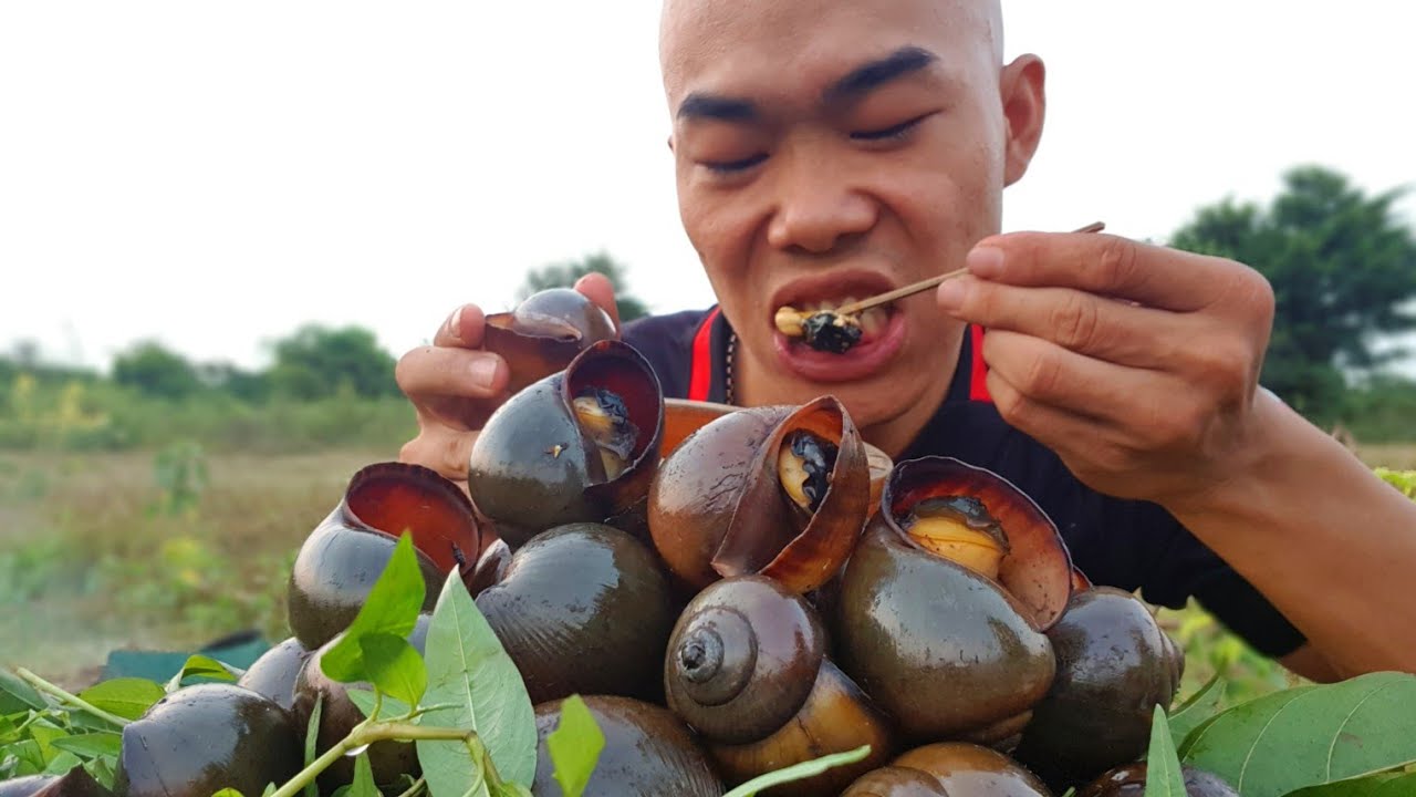 ỐC BƯƠU VÀNG HẤP MẬT NHO SIÊU CAY|NGON LẠ BẠN THỬ CHƯA?