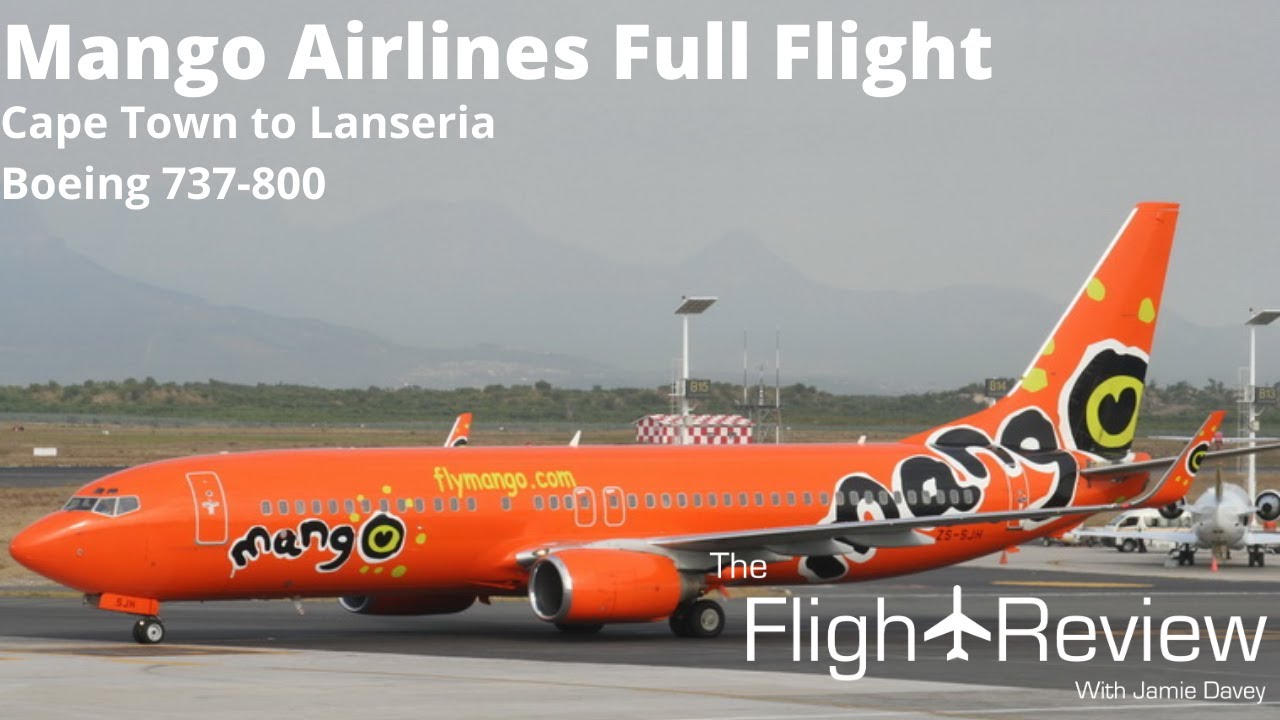 Mango Airlines Boeing 737-800 | Full Flight | Cape Town to Lanseria