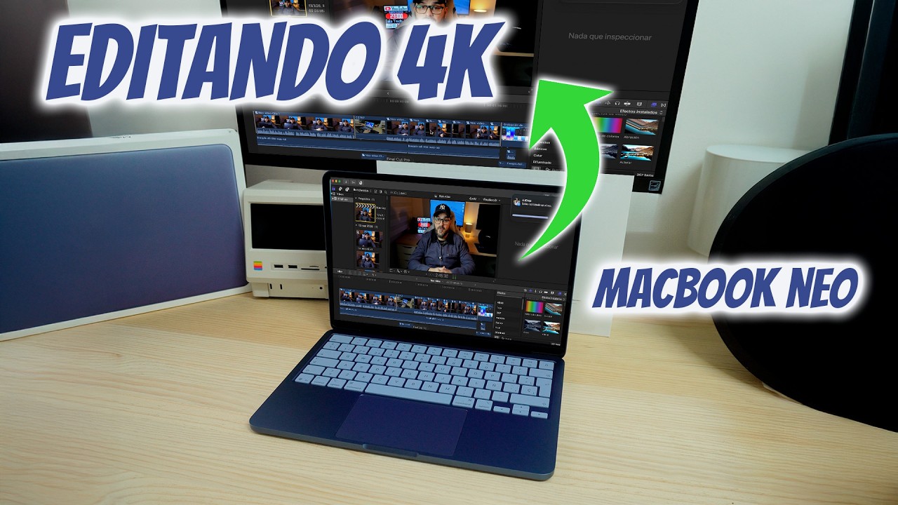 &iquest;EDITAR V&Iacute;DEO en el MacBook Neo? 🤯 &iexcl;Lo he forzado al M&Aacute;XIMO! con Final Cut Pro.