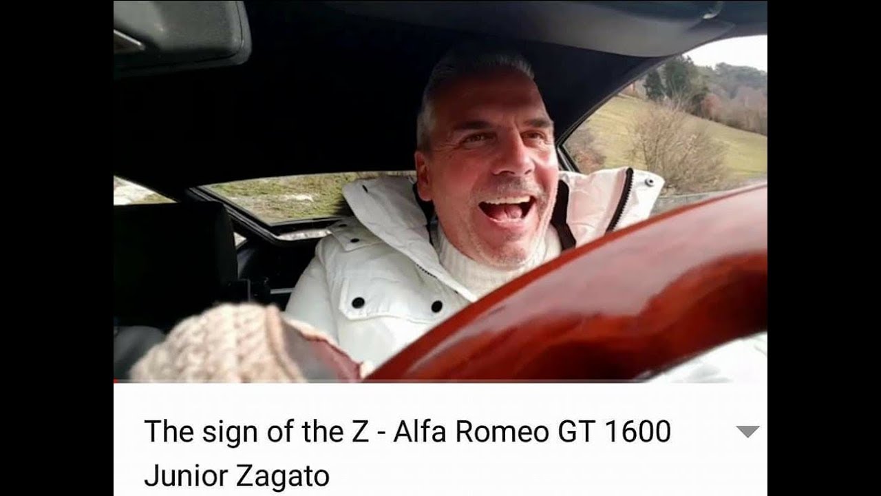 The sign of the Z - Alfa Romeo GT 1600 Junior Zagato Driving With Gloves