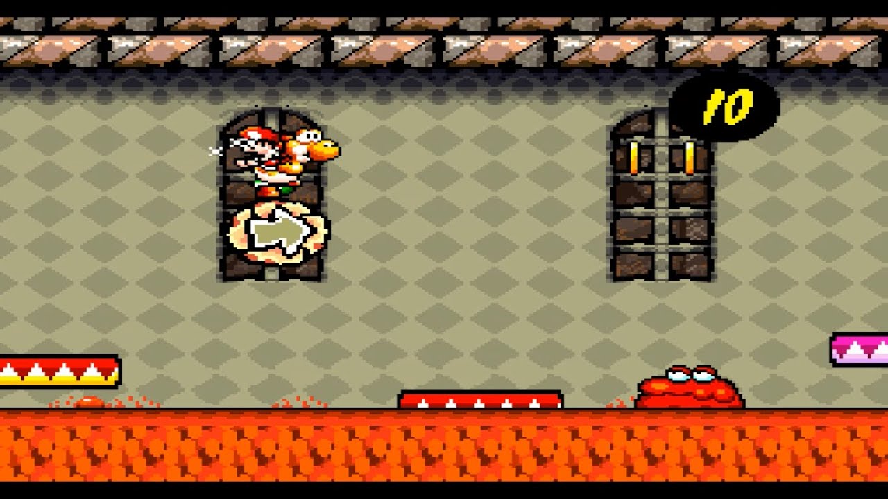 Super Mario World 2: Yoshi's Island Level 4-4: Marching Milde's Fort