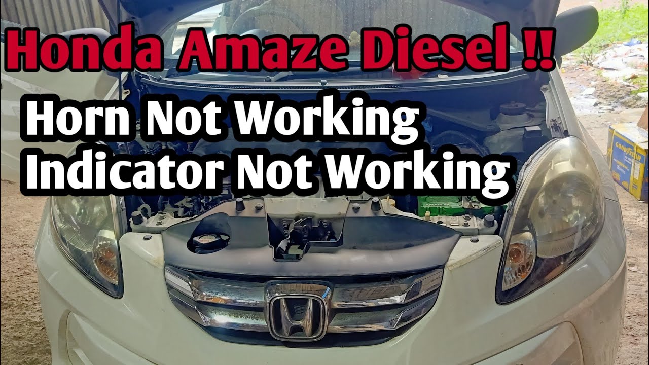 @Honda Amaze !! Horn Not Working !! Hazad Light Not Working!! Indicator Not Work !! Head Light Foult