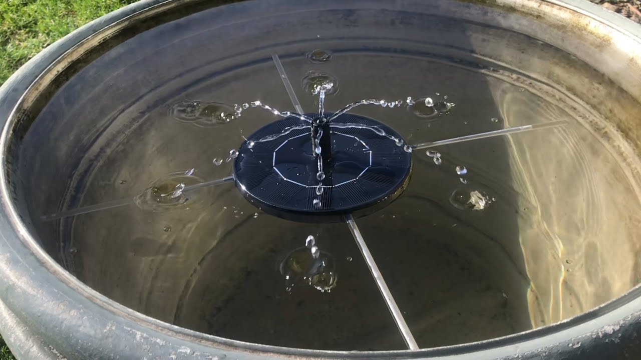 (review) solatec SOLAR FOUNTAIN “solar powered water pump” 1.4w panel kit