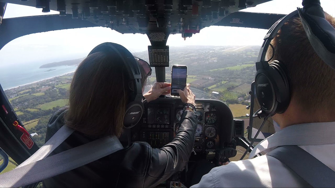 Flying into Jersey airport EGJJ with my friend and fellow pilot Bethany