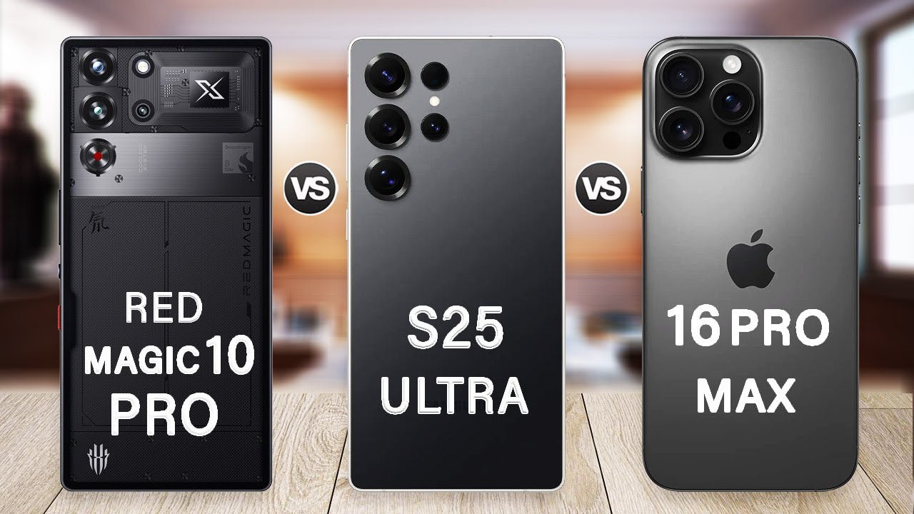 Samsung S25 Ultra Vs Red Magic 10 Pro Vs iPhone 16 Pro Max
