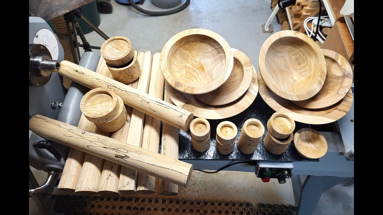 Processing the Elm and Spalted Beech on the lathe. #woodtrning #irishwoodturner
