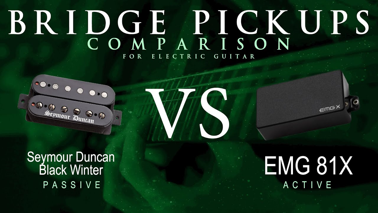Seymour Duncan BLACK WINTER vs EMG 81X - Bridge Pickup Guitar Tone Comparison Demo