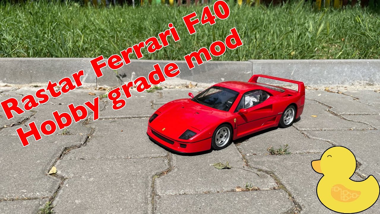 Rastar Ferrari F40 1/14 RC car toy grade to hobby grade conversion #ferrari #f40 #rastar #rccar