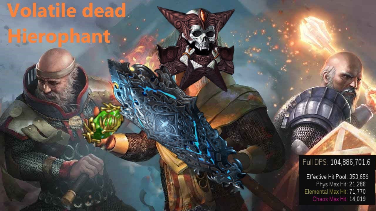 Poe 3.25 T17 Fortress + Uber Boss Showcase / Volatile dead Hierophant Full guide