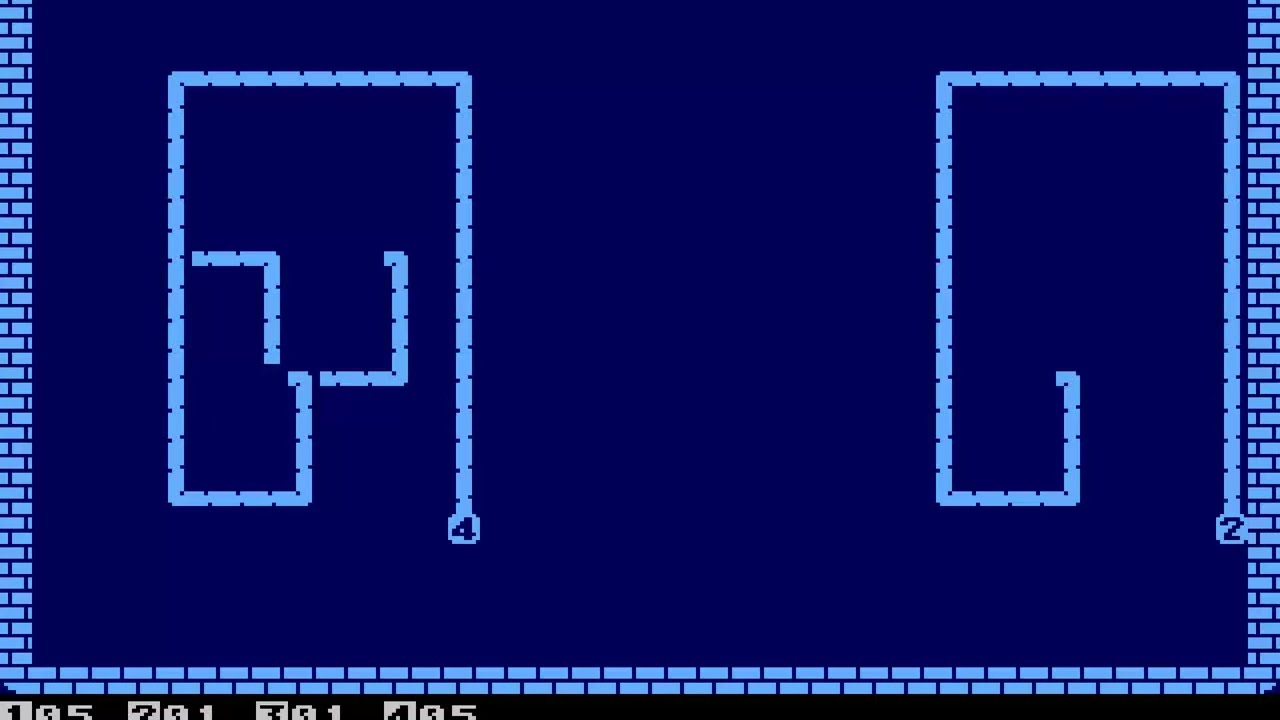 ATARI 8BIT XL XE Cervi II Červi 2,Radek Štěrba Sterba Raster Software 2005 TRON SNAKE 400 800 600 12