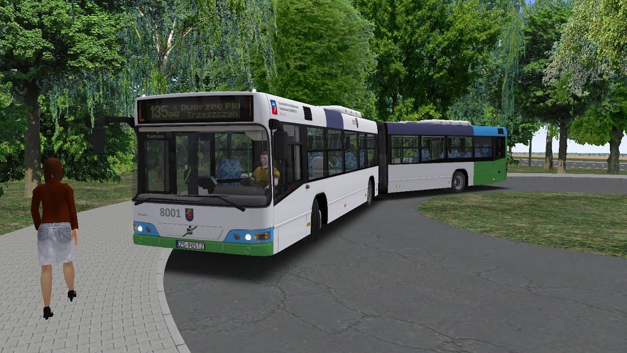 OMSI 2 - Fikcyjny Szczecin by ReMi Mod 1.11.2 - Linia 135 - Volvo 7700A