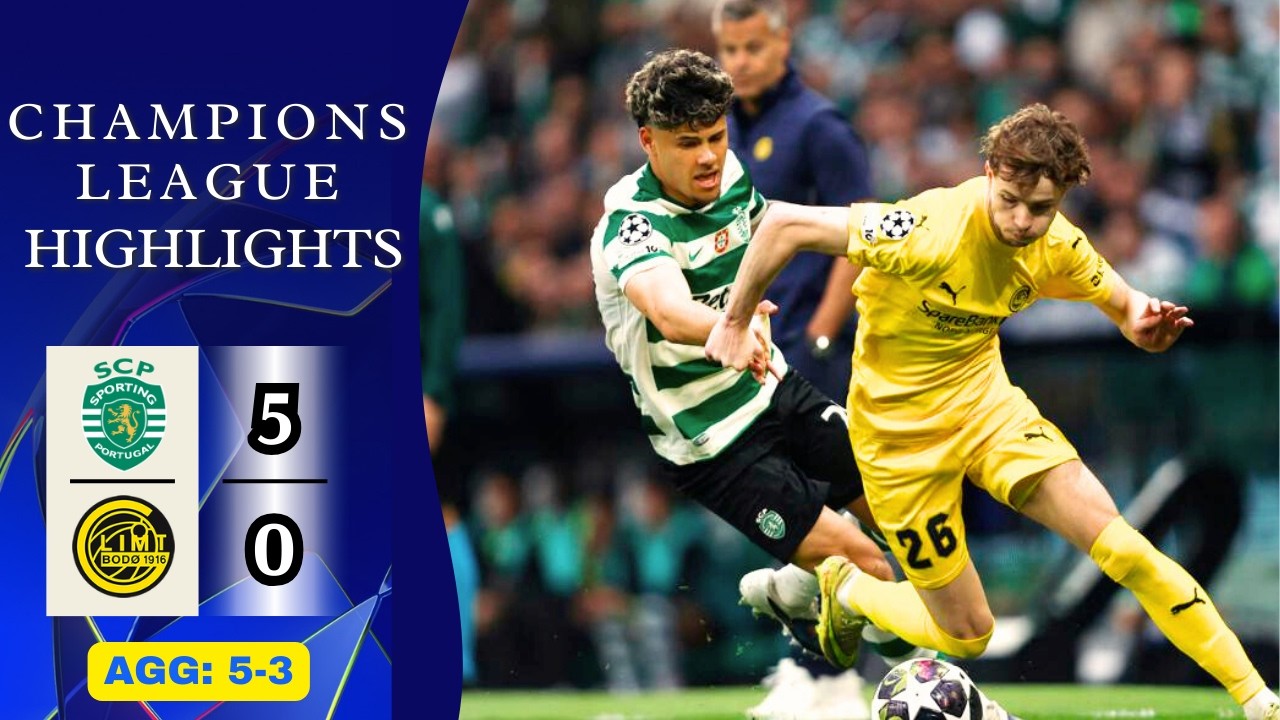 Sporting CP - Bodo/Glimt | 5-0 | Highlights | Champions League 2025-26 | sporting lisbon bodo glimt