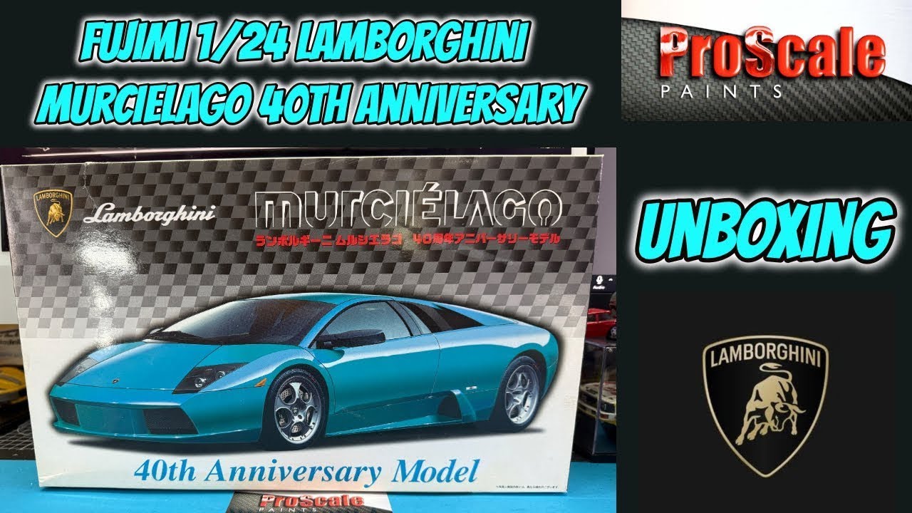 Распаковка — Fujimi 1/24 Lamborghini Murcielago 40th Anniversary