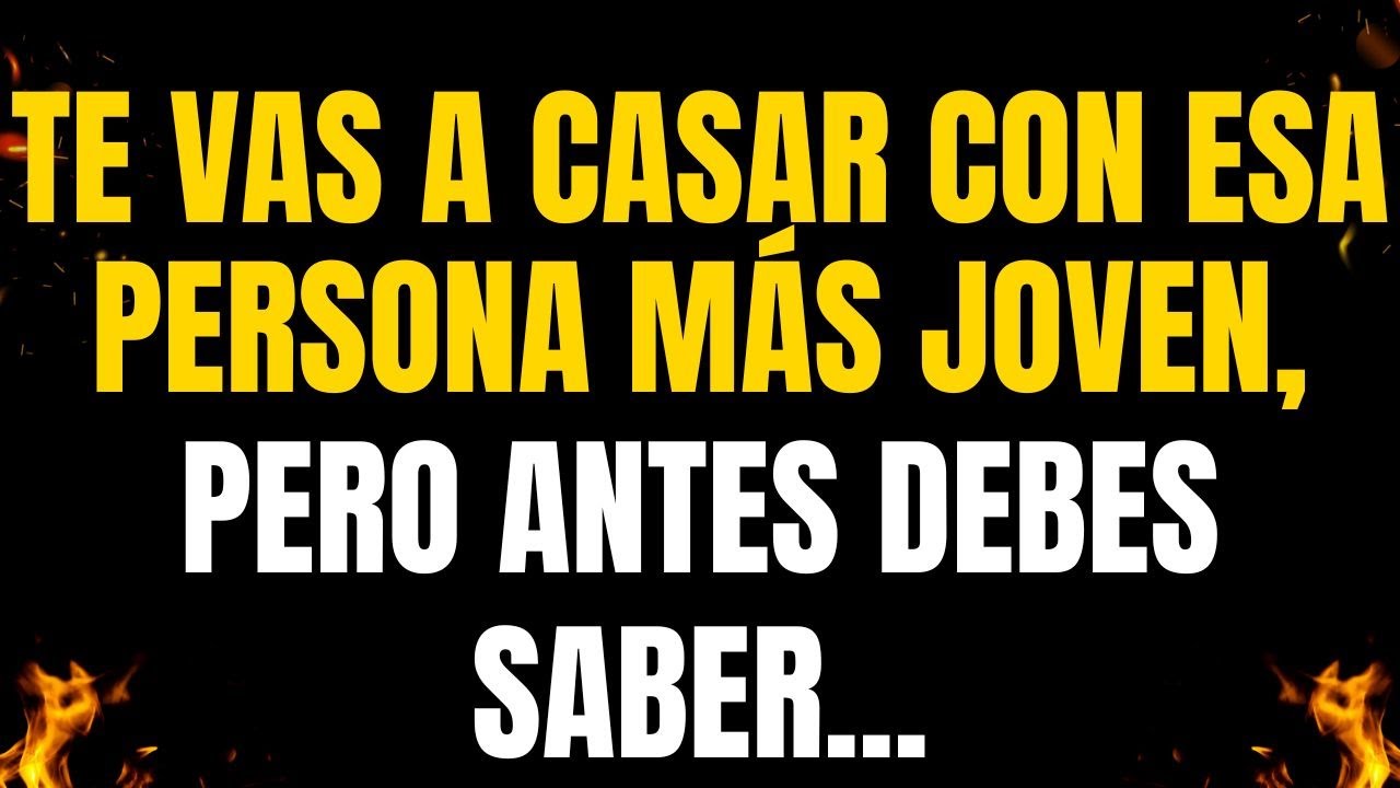💌¡MENSAJES DE LOS ÁNGELES PARA TI! TE VAS A CASAR CON ESA PERSONA MÁS JOVEN, PERO ANTES DEBES SABER