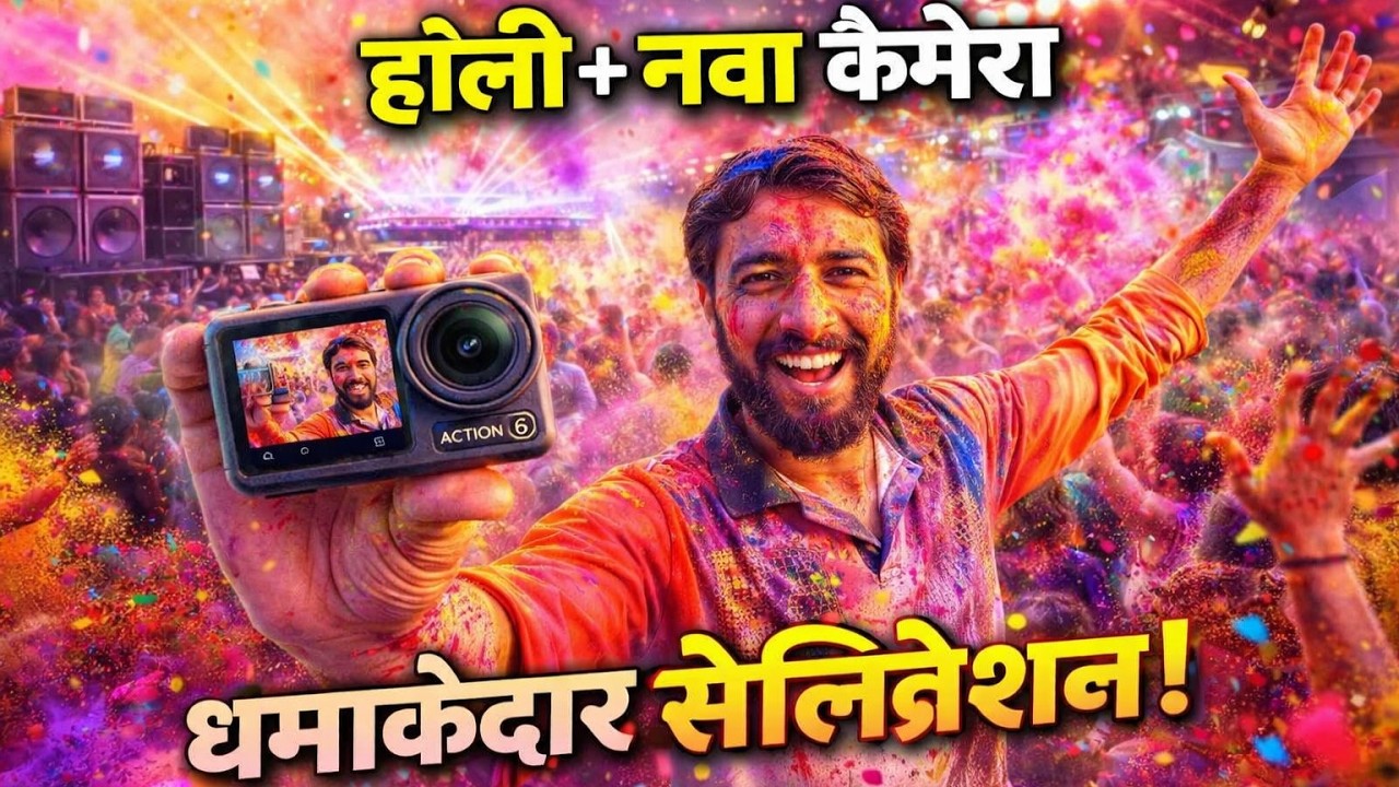 “होळी 2026 खास बनली! कारण घरी आला DJI Action 6 😍”