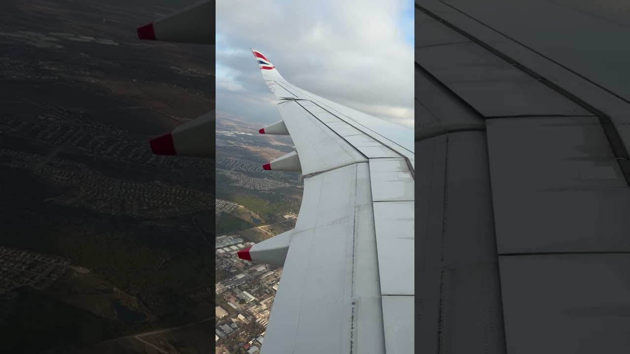 British Airways A350 full approach and landing AUS from LHR