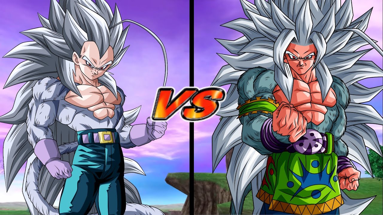 DBZ Budokai Tenkaichi 3 SSJ5 Vegeta VS SSJ5 Goku