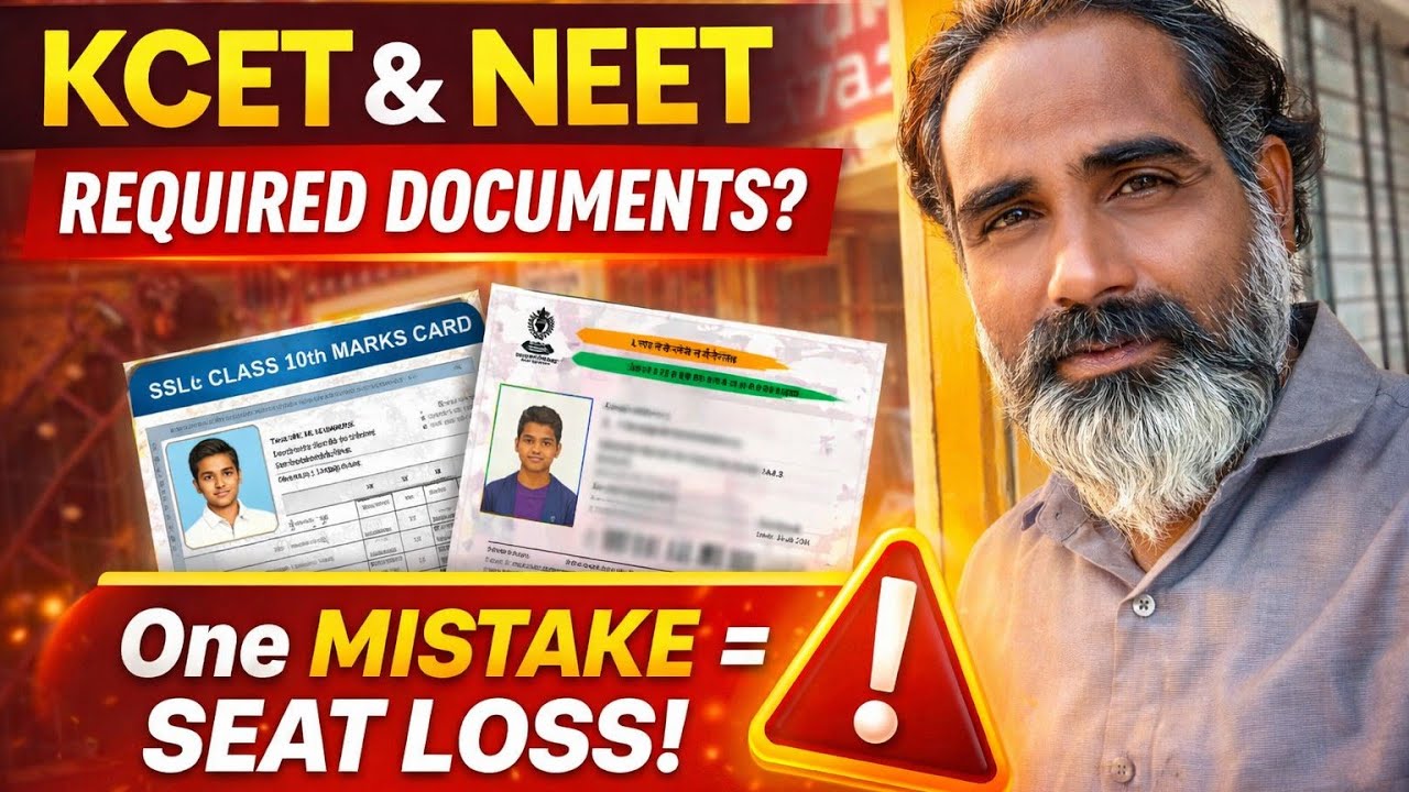 👉 ⚠️ KCET NEET 2026 Documents | One Mistake = Seat Loss | Must Watch @MATHSTechy 