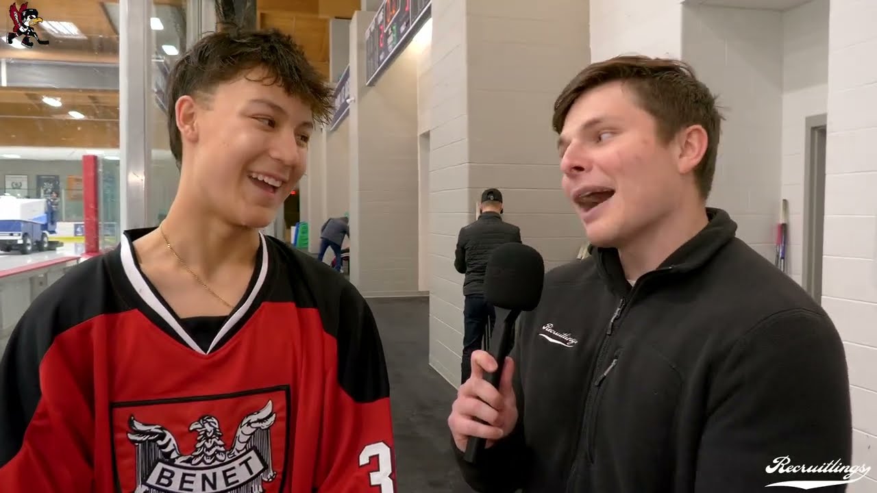 Benet Varsity Hockey Postgame Interview Reilly Butas with Andy Diederich 1 30 2026