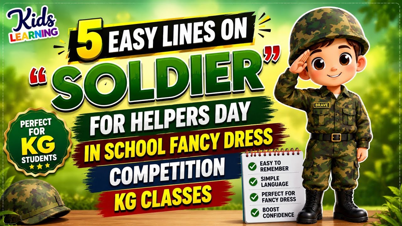 5 Easy Lines On Soldier | Essay On Soldier | Speech On Soldier #SoldierEssayInEnglish