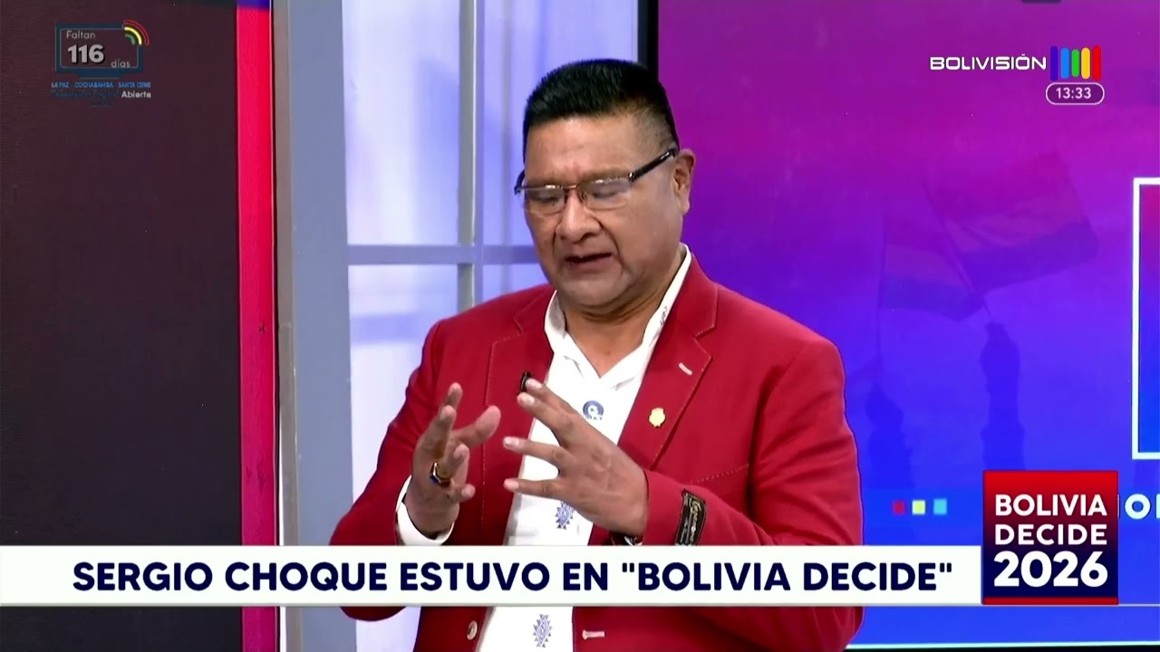 Sergio Choque presenta sus propuestas en Bolivia Decide