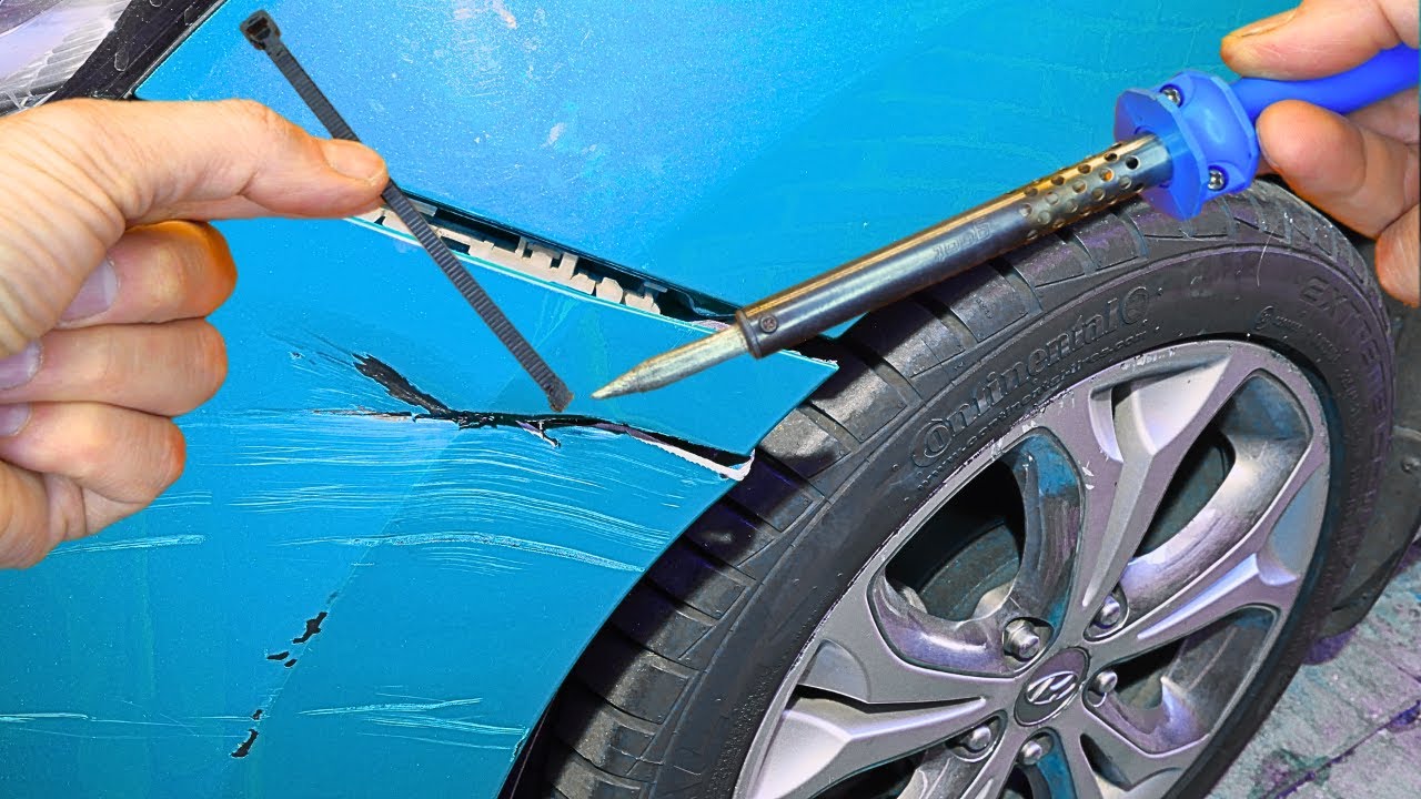 An Easy way to Fix Scratched Bumpers !!