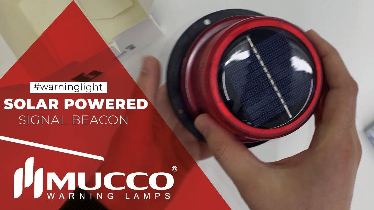 Solar Powered Signal Beacon | Solar Powered Beacon | Solar Powered Flashing Beacon | Mucco
