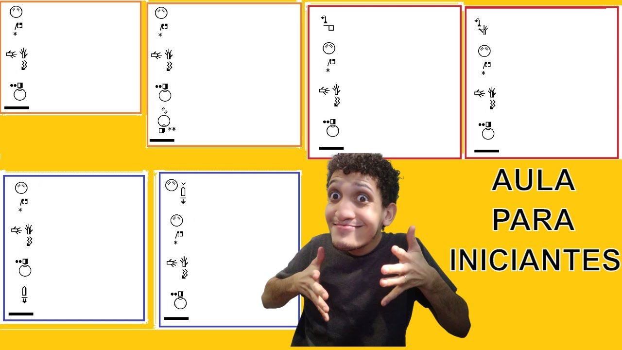 1° FRASE EM LIBRAS  - ESCRITA E SINAIS