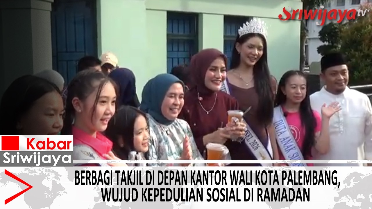 Berbagi Takjil di Depan Kantor Wali Kota Palembang, Wujud Kepedulian Sosial di Ramadan