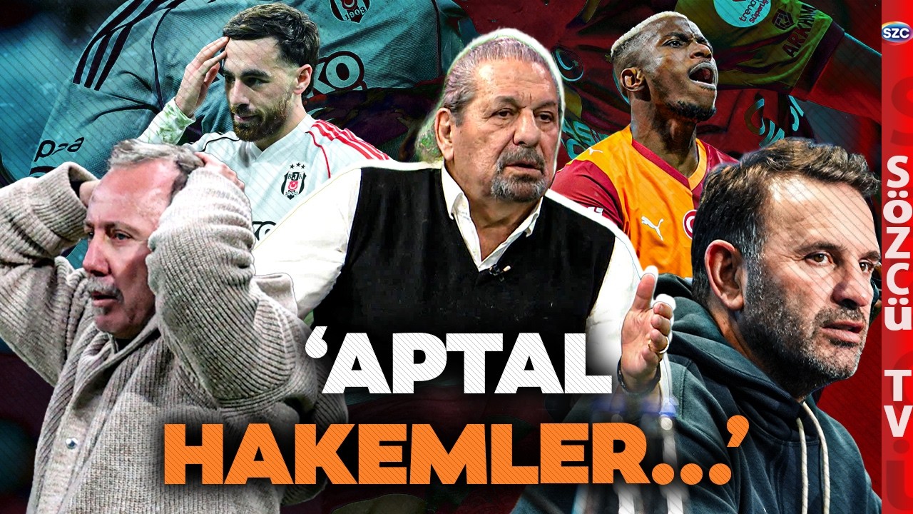 Erman Toroğlu Yayında Çıldırdı! Hakemleri Yerden Yere Vurdu! Tarihi Galatasaray Beşiktaş Sözleri