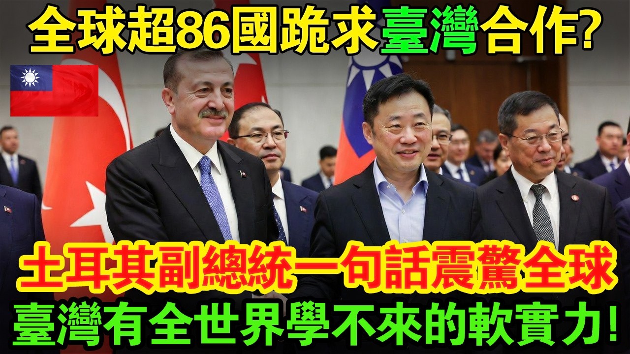 為什麼86國瘋狂排隊找臺灣合作？土耳其副總統當眾直言：「不是衝著錢來的，是臺灣這項『特質』全世界抄不來 !#taiwan #大熱門 #台湾 #台灣 #臺灣