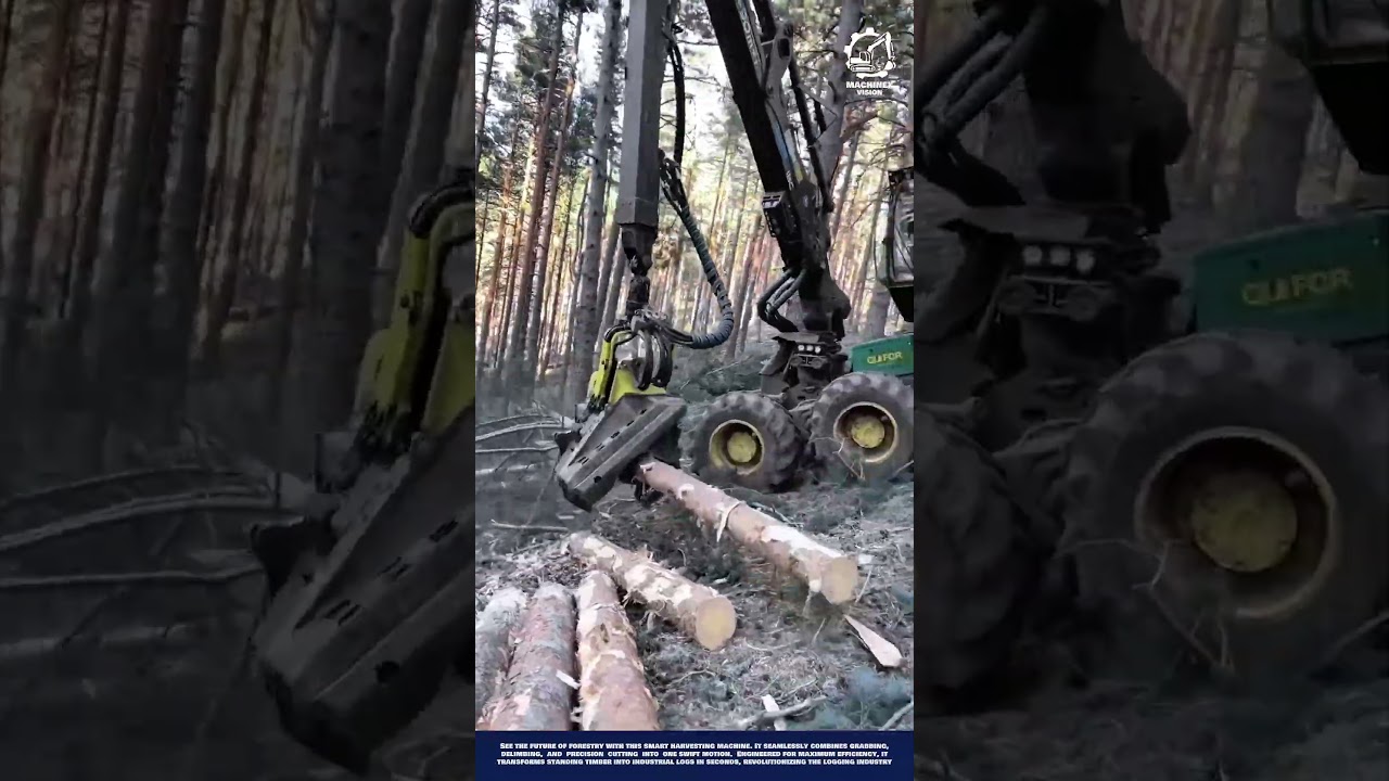 Advanced Smart Tree Harvesting Machine Innovation for Automated Logging and Branch Stripping