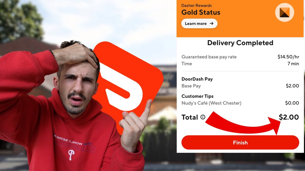 Doordash Зарабатывайте со временем как золотой Doordash... Стоит ли оно того?